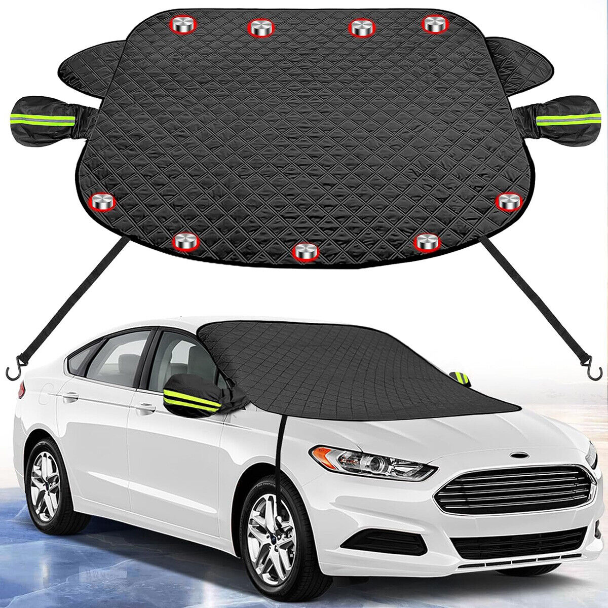 Winter Magnetic Car Windshield Cover Protector Snow Ice Frost Guard Sun Shade US